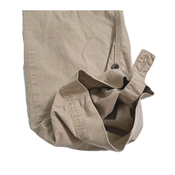 LL Bean Cargo Trail Roll Up Leg Pants Womens Size 4 Favorite Fit Hiking Stretch - Picture 3 of 11